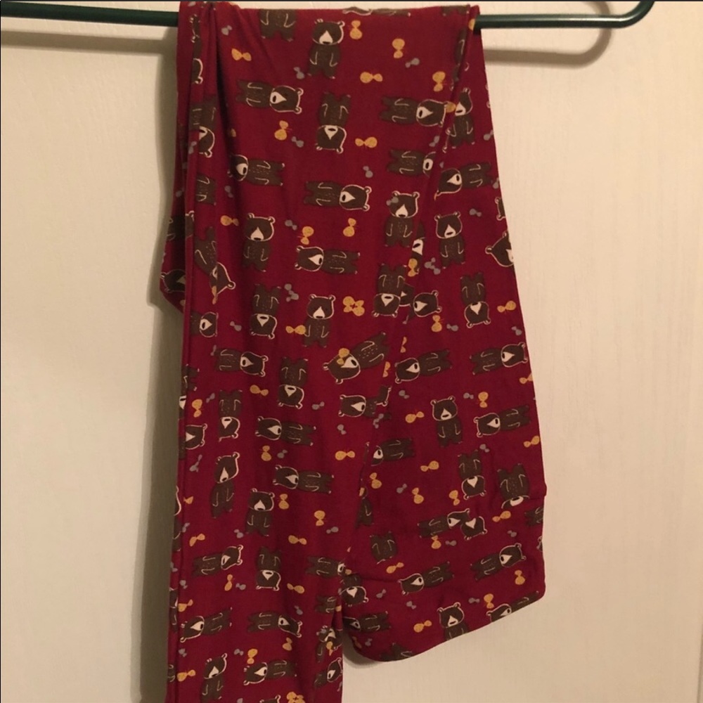 LulaRoe OS bear leggings
